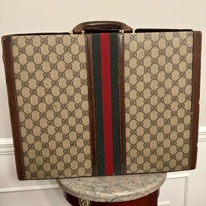 Gucci Monogram Canvas Suitcase